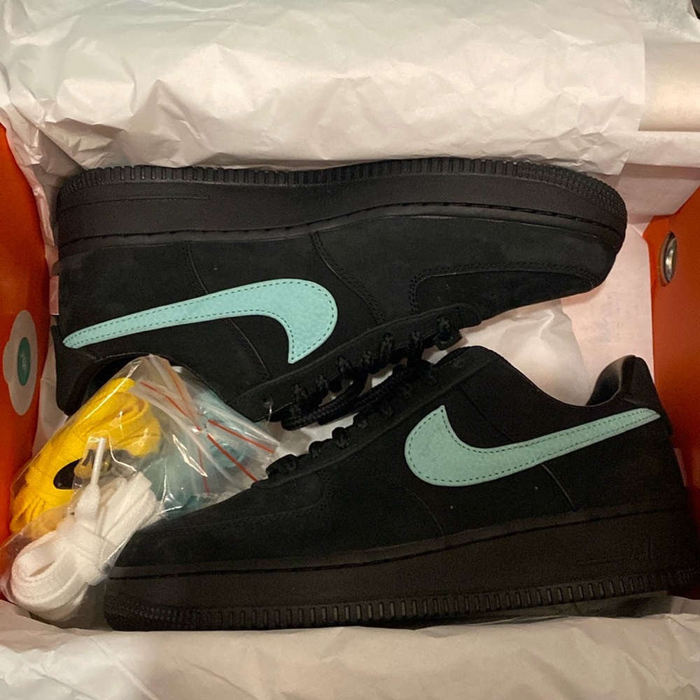 Tiffany & Co. Air Force 1s in size 7.5M/9W
